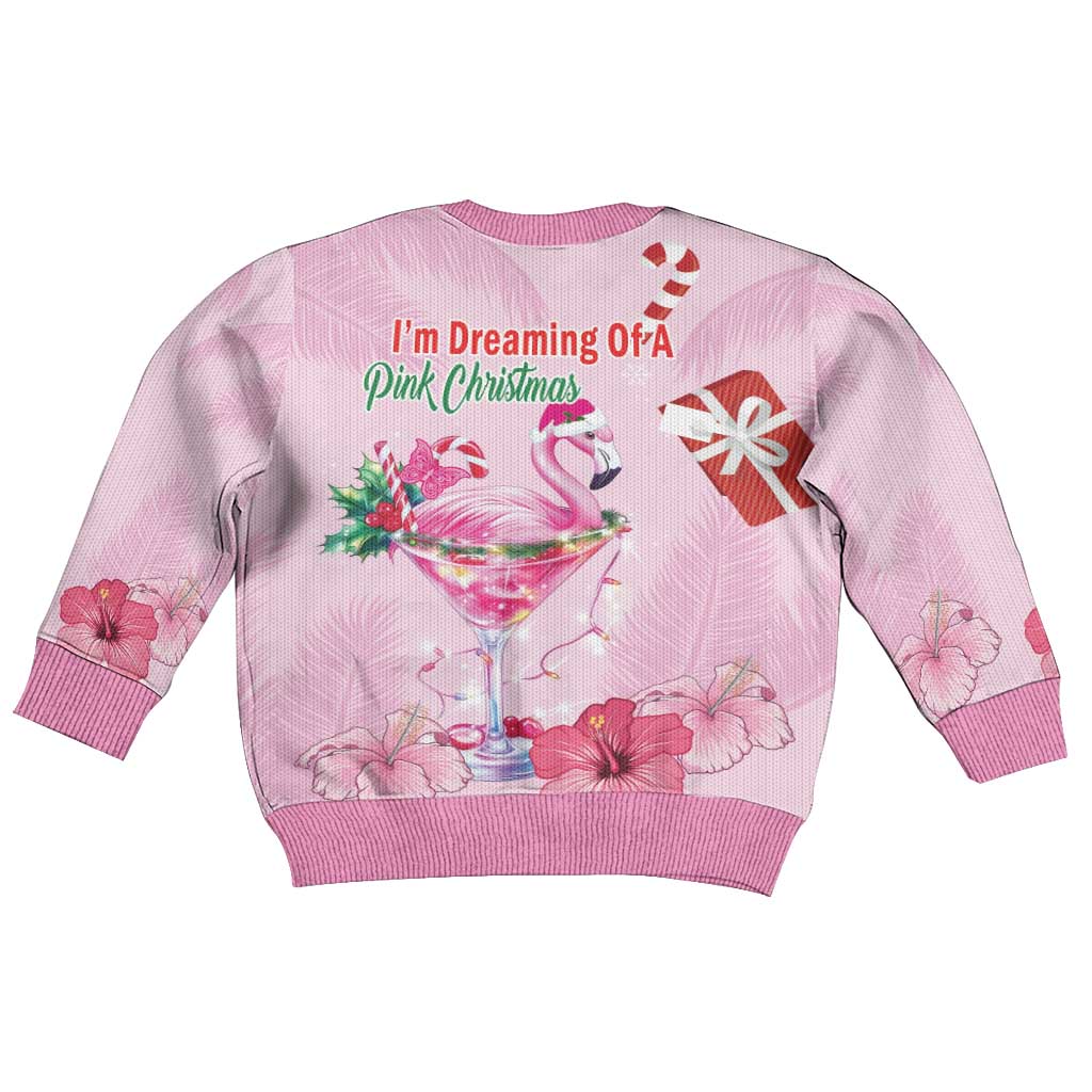 Bahamas Flamingo Christmas Kid Ugly Christmas Sweater Merry Flocking - Wonder Print Shop