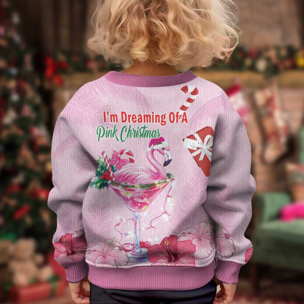 Bahamas Flamingo Christmas Kid Ugly Christmas Sweater Merry Flocking - Wonder Print Shop