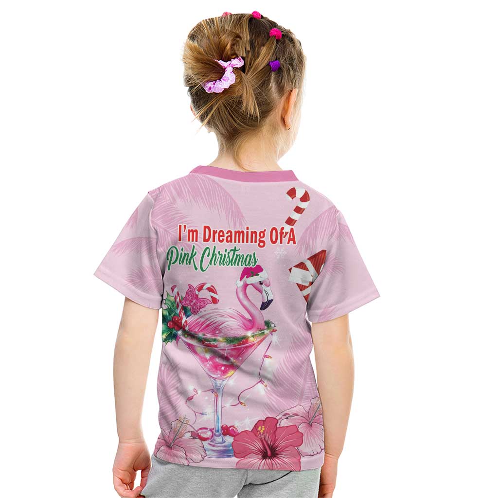Bahamas Flamingo Christmas Kid T Shirt Merry Flocking - Wonder Print Shop