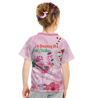 Bahamas Flamingo Christmas Kid T Shirt Merry Flocking - Wonder Print Shop
