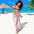 Bahamas Flamingo Christmas Sarong Merry Flocking - Wonder Print Shop