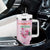 Bahamas Flamingo Christmas Tumbler With Handle Merry Flocking - Wonder Print Shop