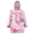 Bahamas Flamingo Christmas Wearable Blanket Hoodie Merry Flocking - Wonder Print Shop