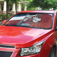 Serbia Santa Christmas Auto Sun Shade Christmas Serbian Eagle Flag Style - Wonder Print Shop
