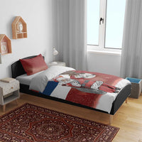 Serbia Santa Christmas Bedding Set Christmas Serbian Eagle Flag Style - Wonder Print Shop