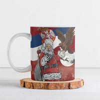 Serbia Santa Christmas Ceramic Mug Christmas Serbian Eagle Flag Style - Wonder Print Shop