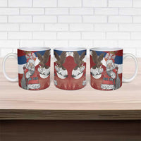 Serbia Santa Christmas Ceramic Mug Christmas Serbian Eagle Flag Style - Wonder Print Shop