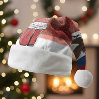 Serbia Santa Christmas Santa Hat Christmas Serbian Eagle Flag Style - Wonder Print Shop