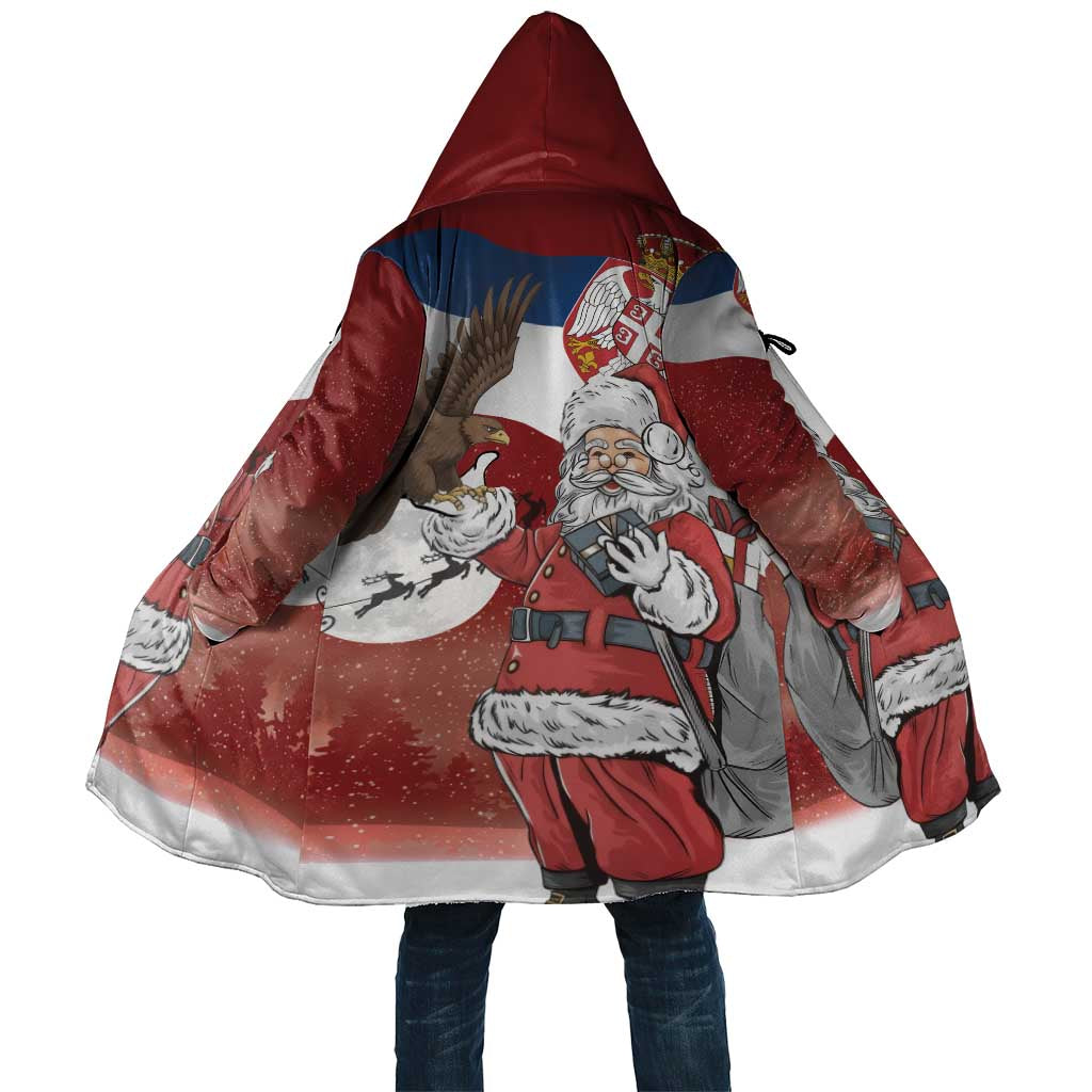 Serbia Santa Christmas Cloak Christmas Serbian Eagle Flag Style - Wonder Print Shop