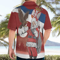 Serbia Santa Christmas Hawaiian Shirt Christmas Serbian Eagle Flag Style - Wonder Print Shop