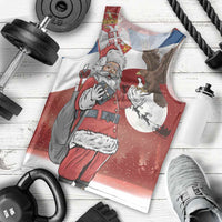 Serbia Santa Christmas Men Tank Top Christmas Serbian Eagle Flag Style - Wonder Print Shop
