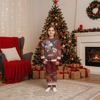 Serbia Santa Christmas Pajama Set Christmas Serbian Eagle Flag Style - Wonder Print Shop