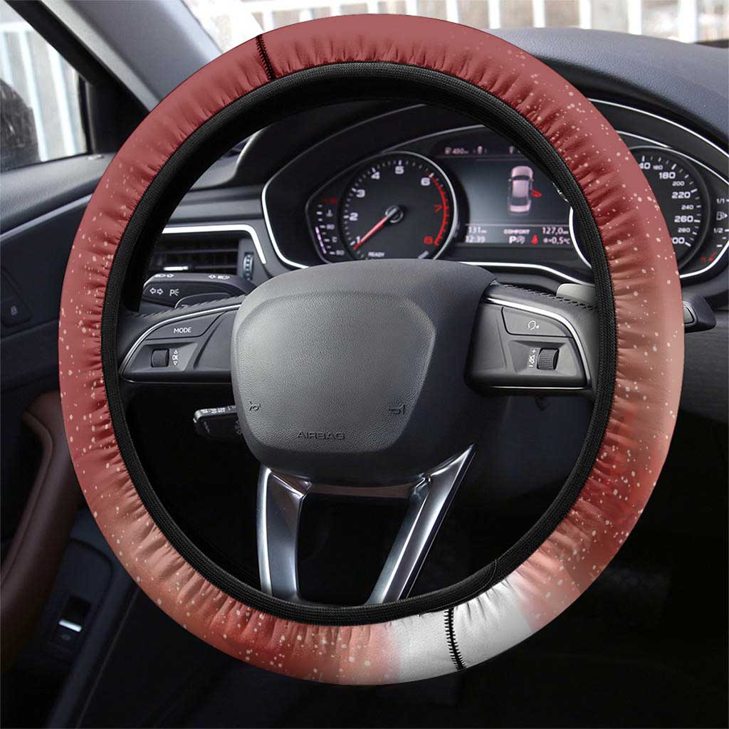Serbia Santa Christmas Steering Wheel Cover Christmas Serbian Eagle Flag Style - Wonder Print Shop