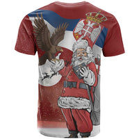 Serbia Santa Christmas T Shirt Christmas Serbian Eagle Flag Style - Wonder Print Shop