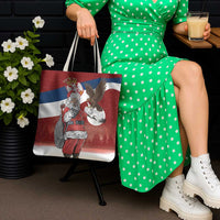 Serbia Santa Christmas Tote Bag Christmas Serbian Eagle Flag Style - Wonder Print Shop