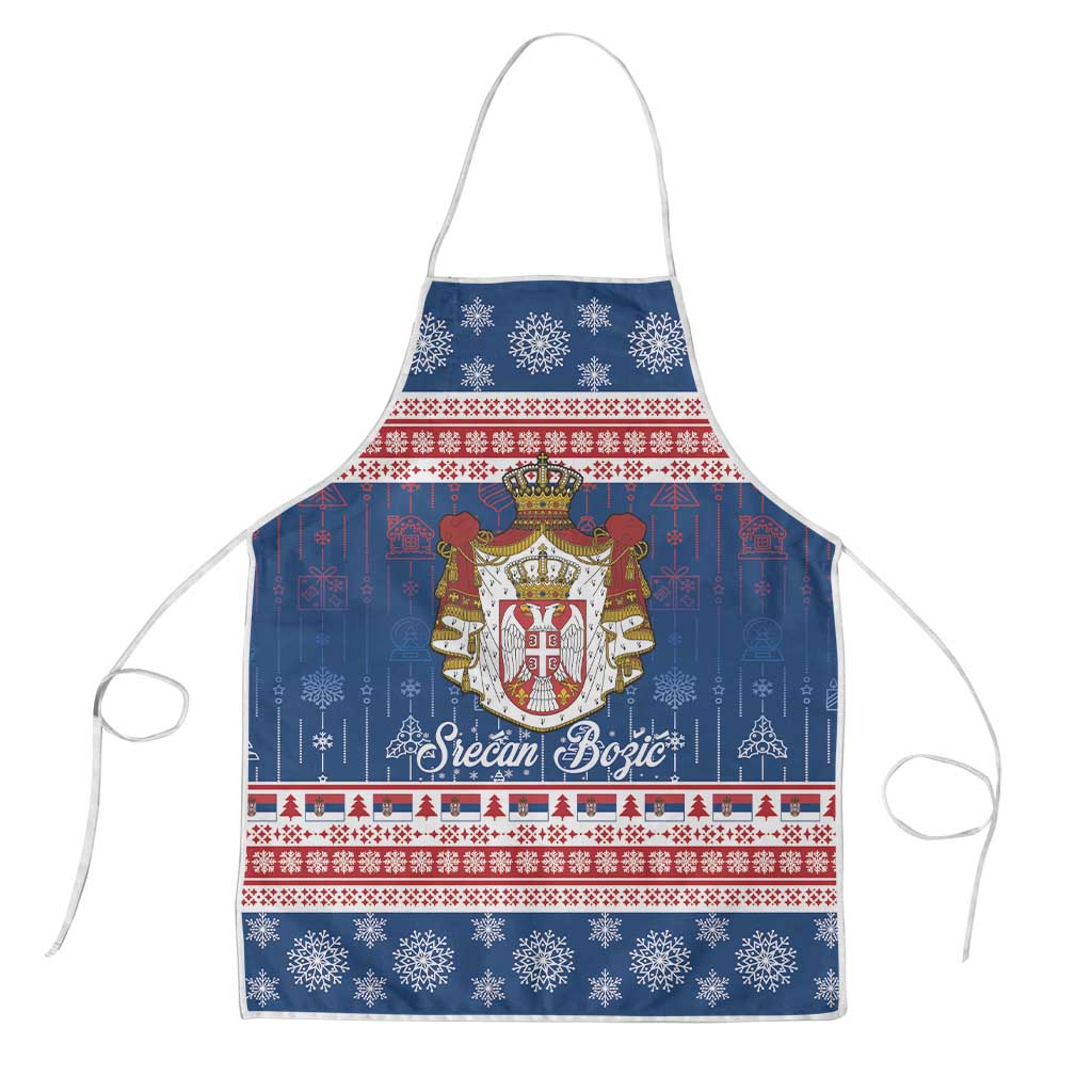 Serbia Christmas Apron Coat Of Arms Srecan Bozic - Wonder Print Shop