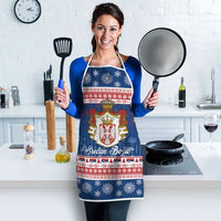 Serbia Christmas Apron Coat Of Arms Srecan Bozic - Wonder Print Shop