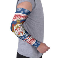 Serbia Christmas Arm Sleeves Coat Of Arms Srecan Bozic - Wonder Print Shop