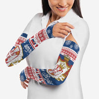 Serbia Christmas Arm Sleeves Coat Of Arms Srecan Bozic - Wonder Print Shop