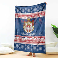 Serbia Christmas Blanket Coat Of Arms Srecan Bozic - Wonder Print Shop