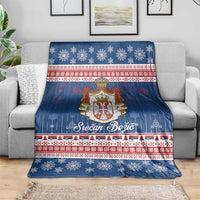 Serbia Christmas Blanket Coat Of Arms Srecan Bozic - Wonder Print Shop