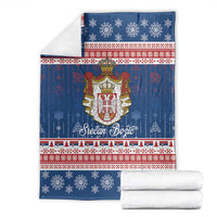 Serbia Christmas Blanket Coat Of Arms Srecan Bozic - Wonder Print Shop