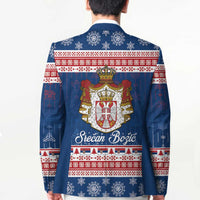 Serbia Christmas Blazer Coat Of Arms Srecan Bozic - Wonder Print Shop
