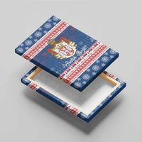 Serbia Christmas Canvas Wall Art Coat Of Arms Srecan Bozic - Wonder Print Shop