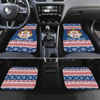 Serbia Christmas Car Mats Coat Of Arms Srecan Bozic - Wonder Print Shop