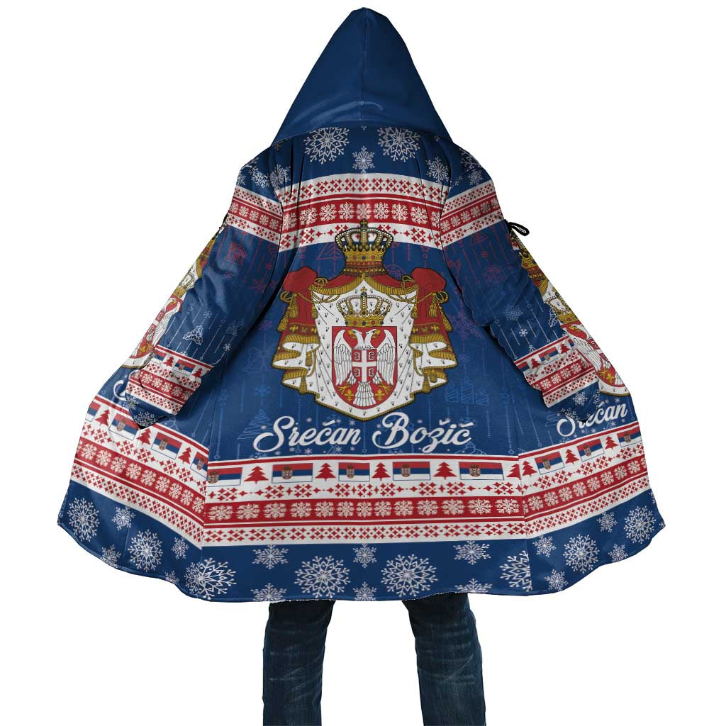 Serbia Christmas Cloak Coat Of Arms Srecan Bozic - Wonder Print Shop