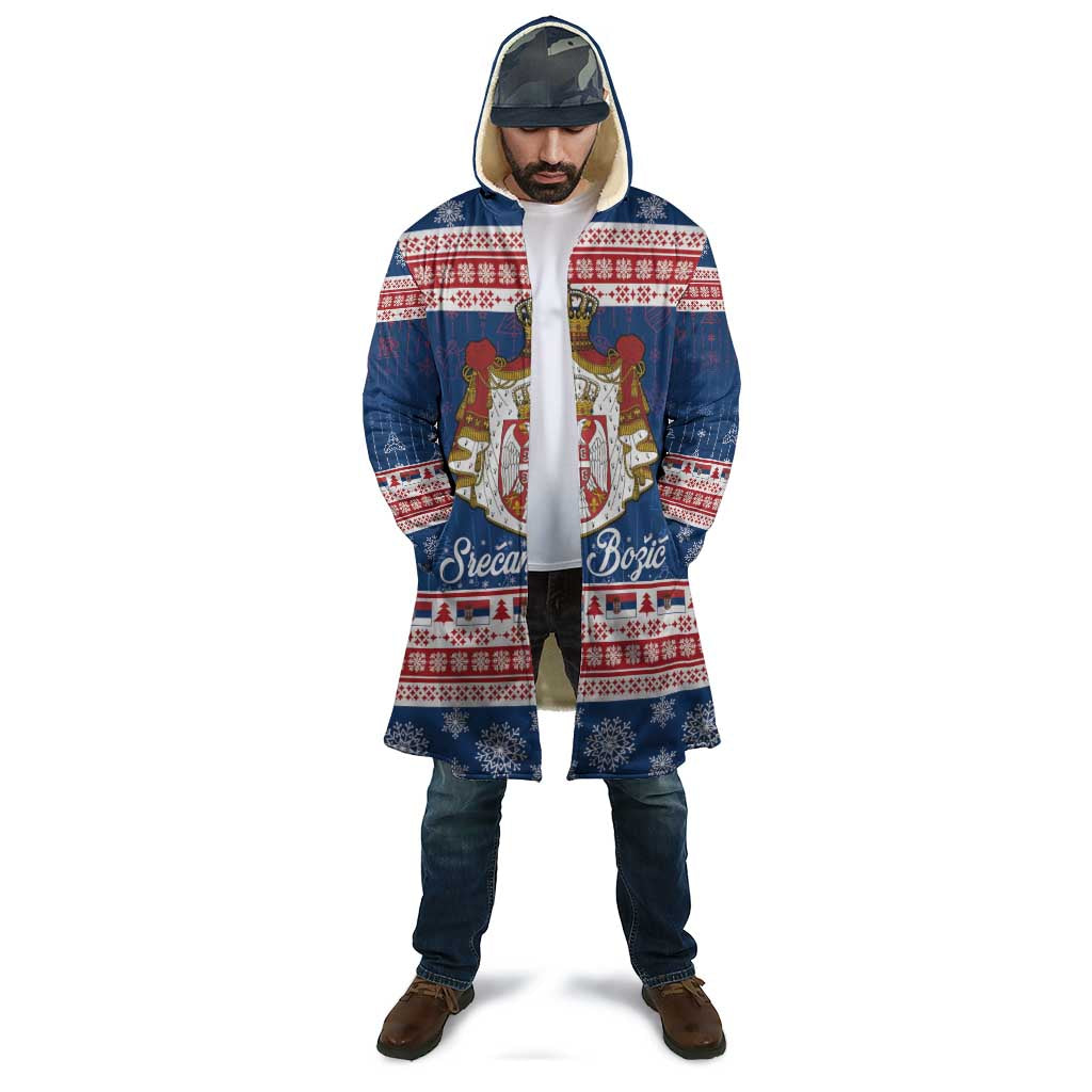 Serbia Christmas Cloak Coat Of Arms Srecan Bozic - Wonder Print Shop