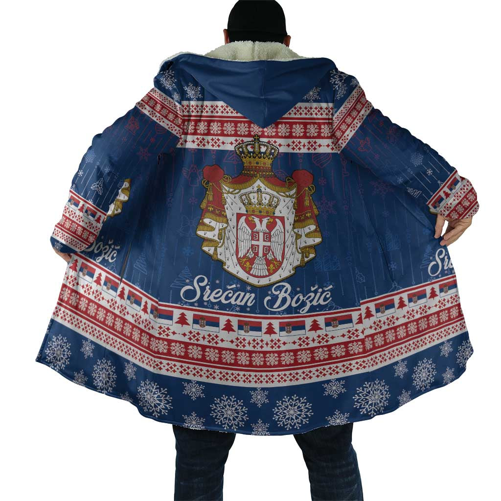 Serbia Christmas Cloak Coat Of Arms Srecan Bozic - Wonder Print Shop