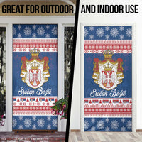 Serbia Christmas Door Cover Coat Of Arms Srecan Bozic - Wonder Print Shop