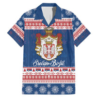 Serbia Christmas Family Matching Mermaid Dress and Hawaiian Shirt Coat Of Arms Srecan Bozic - Wonder Print Shop