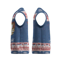 Serbia Christmas Knitted V-Neck Vest Coat Of Arms Srecan Bozic - Wonder Print Shop