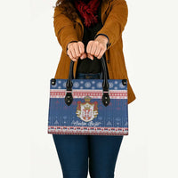 Serbia Christmas Leather Bag Coat Of Arms Srecan Bozic - Wonder Print Shop