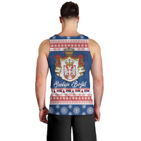 Serbia Christmas Men Tank Top Coat Of Arms Srecan Bozic - Wonder Print Shop