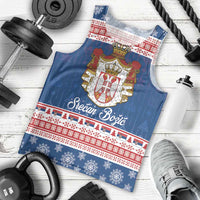 Serbia Christmas Men Tank Top Coat Of Arms Srecan Bozic - Wonder Print Shop