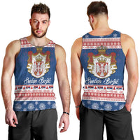 Serbia Christmas Men Tank Top Coat Of Arms Srecan Bozic - Wonder Print Shop