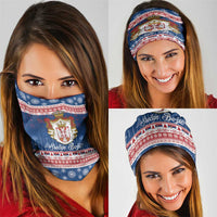 Serbia Christmas Neck Gaiter Coat Of Arms Srecan Bozic - Wonder Print Shop