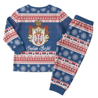 Serbia Christmas Pajama Set Coat Of Arms Srecan Bozic - Wonder Print Shop