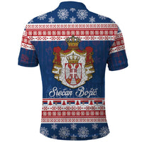 Serbia Christmas Polo Shirt Coat Of Arms Srecan Bozic - Wonder Print Shop