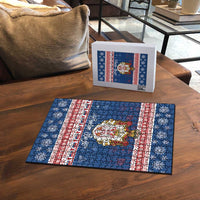 Serbia Christmas Puzzle Coat Of Arms Srecan Bozic - Wonder Print Shop