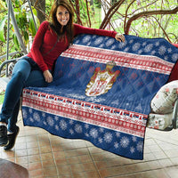 Serbia Christmas Quilt Coat Of Arms Srecan Bozic - Wonder Print Shop