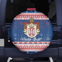 Serbia Christmas Spare Tire Cover Coat Of Arms Srecan Bozic - Wonder Print Shop