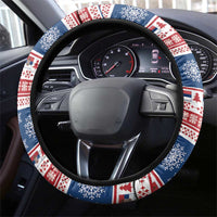 Serbia Christmas Steering Wheel Cover Coat Of Arms Srecan Bozic - Wonder Print Shop