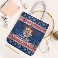 Serbia Christmas Tote Bag Coat Of Arms Srecan Bozic - Wonder Print Shop