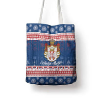 Serbia Christmas Tote Bag Coat Of Arms Srecan Bozic - Wonder Print Shop