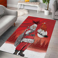 Albania Santa Christmas Area Rug Christmas Albanian Eagle Flag Style - Wonder Print Shop