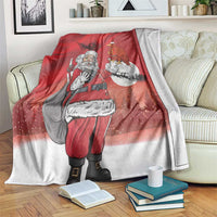 Albania Santa Christmas Blanket Christmas Albanian Eagle Flag Style - Wonder Print Shop